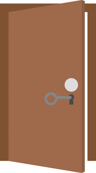 钥匙开锁门 — 图库矢量图片