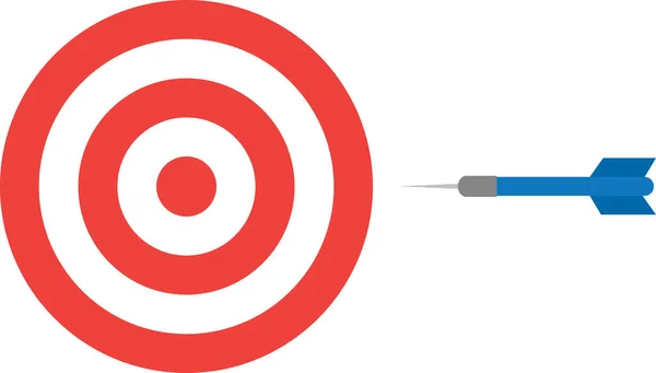 Bullseye with dart — Stock Vector