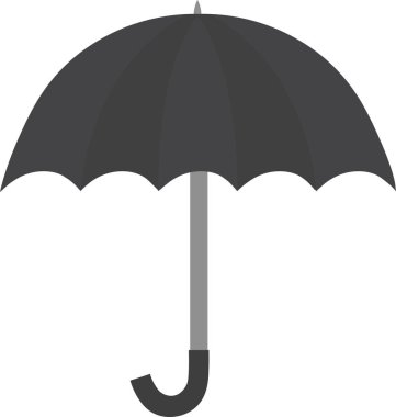 Siyah şemsiye vektör