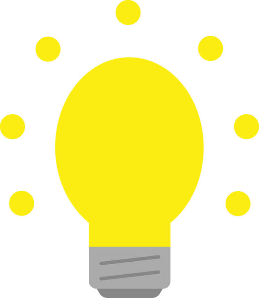 Light bulb glowing