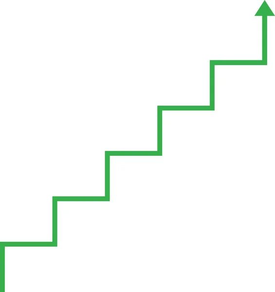 최대 화살표 계단 — 스톡 벡터