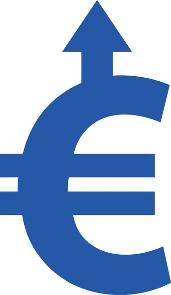 Euro-felfelé nyíl — Stock Vector