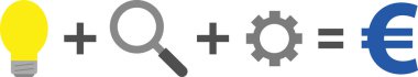 Ampul, Büyüteç, dişli eşittir euro