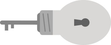 Ampul ile anahtar deliği ve anahtar