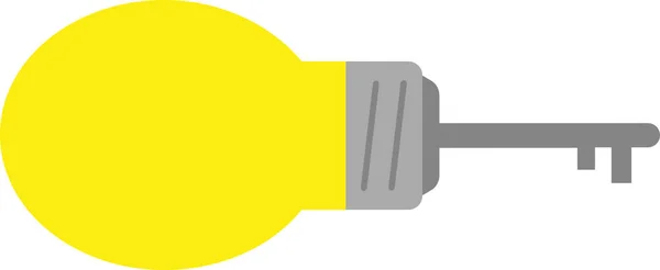 Chave com lâmpada — Vetor de Stock