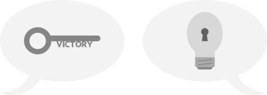 Zafer anahtar ve gri ampul anahtar deliği ile