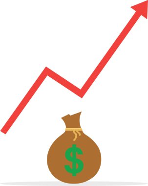 Yukarı ok ve Doları çuval