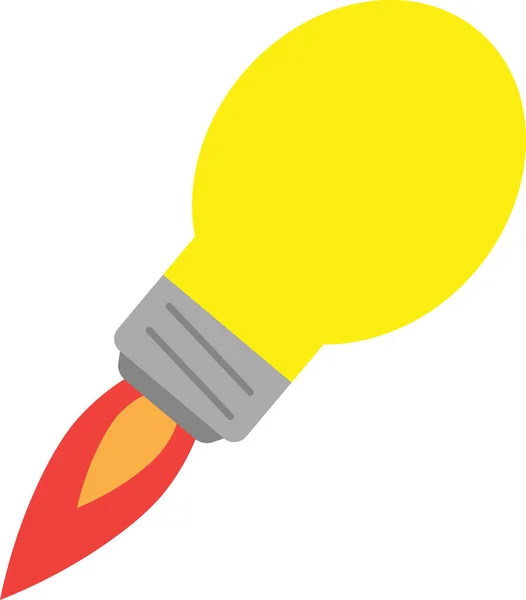 Ampoule fusée volant — Image vectorielle
