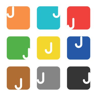 Logo öğe, kare J harfi