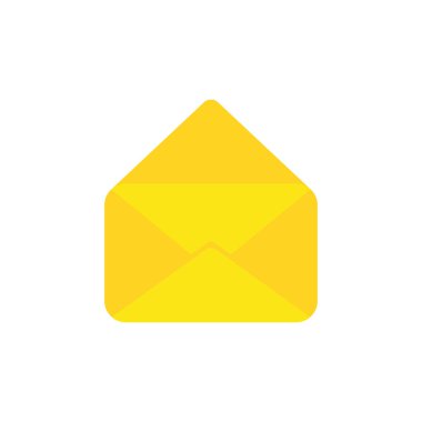 Düz tasarım stil vektör kavramı açık zarf