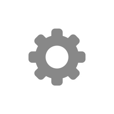 Düz tasarım stil vektör dişli