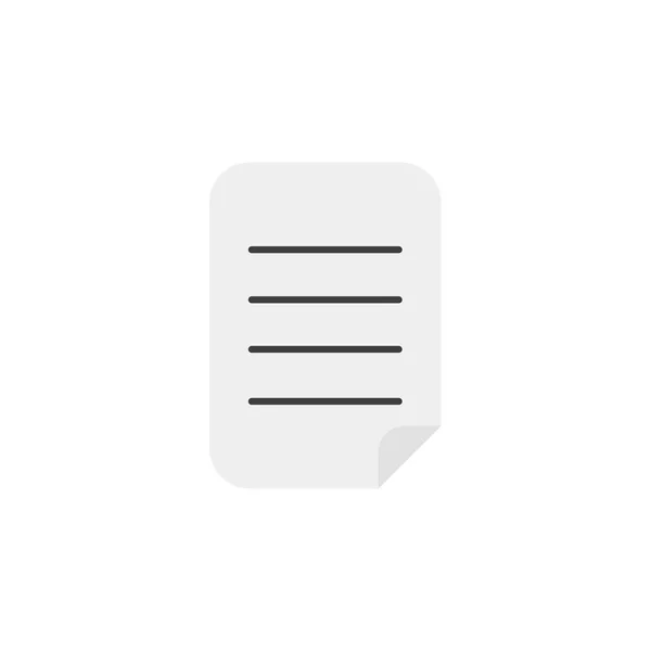 Platt design stil vektor skriftligt papper — Stock vektor
