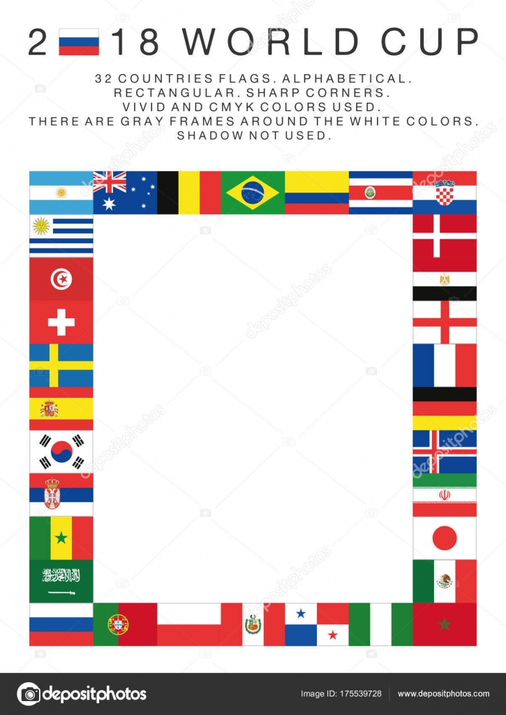 Colores de banderas de todos los paises