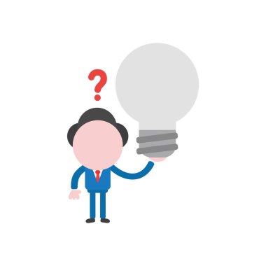 Vektör karışık meçhul işadamı cha illüstrasyon kavramı