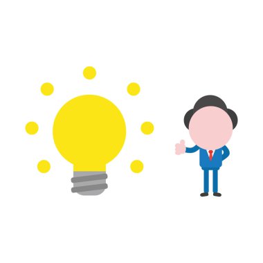 Meçhul işadamı karakter kavramı illüstrasyon vektör sh