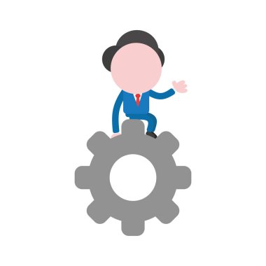 Vektör illüstrasyon kavramı meçhul işadamı karakter sı