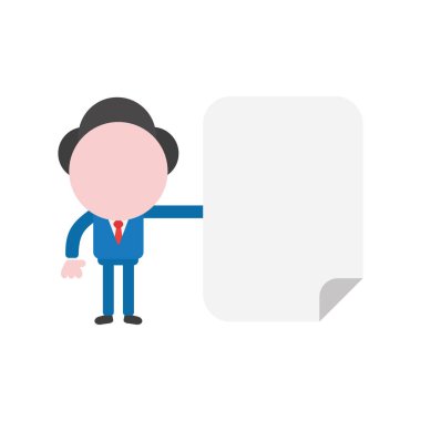 Meçhul işadamı karakter kavramı illüstrasyon vektör ho