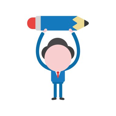 Meçhul işadamı karakter kavramı illüstrasyon vektör ho