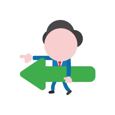 Vektör illüstrasyon kavramı meçhul işadamı karakter wa