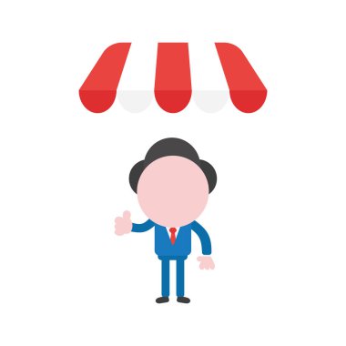 Meçhul işadamı karakter kavramı illüstrasyon vektör sh