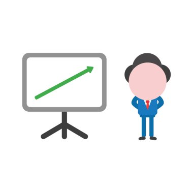 Vektör illüstrasyon kavramı meçhul işadamı karakter wi