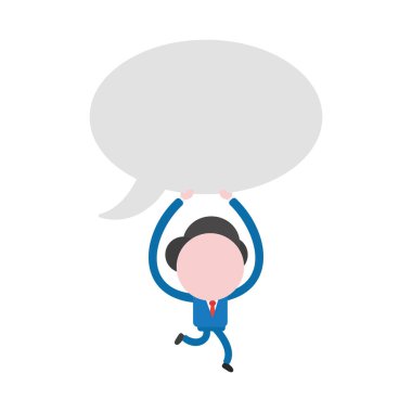 Meçhul işadamı char çalıştıran vektör illüstrasyon kavramı