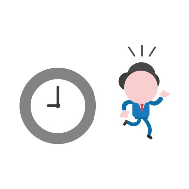 Vektör illüstrasyon kavramı meçhul işadamı karakter ru