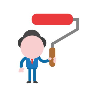 Meçhul işadamı karakter kavramı illüstrasyon vektör ho