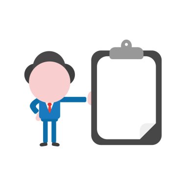 Meçhul işadamı karakter le vektör illüstrasyon kavramı