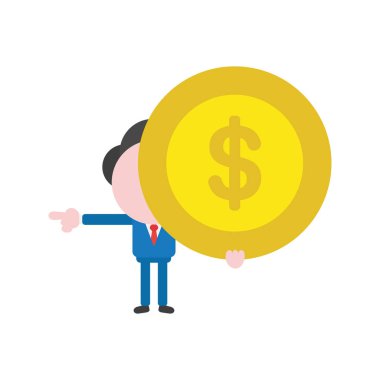 Meçhul işadamı karakter kavramı illüstrasyon vektör ho