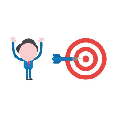 Vektör illüstrasyon kavramı meçhul işadamı karakter wi