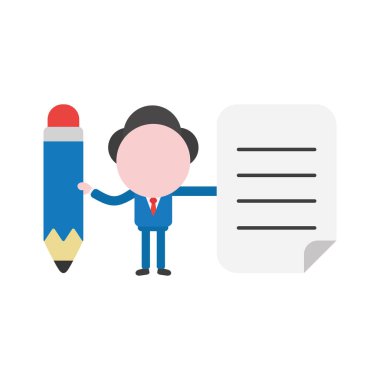 Meçhul işadamı karakter vektör illüstrasyon kavramı