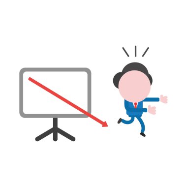 Vektör illüstrasyon kavramı meçhul işadamı karakter ru