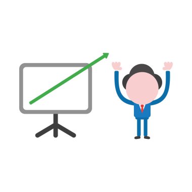 Vektör illüstrasyon kavramı meçhul işadamı karakter wi