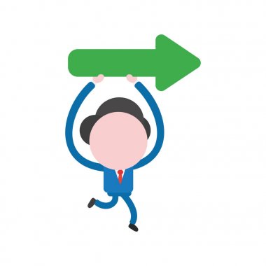 Vektör illüstrasyon kavramı meçhul işadamı karakter ru