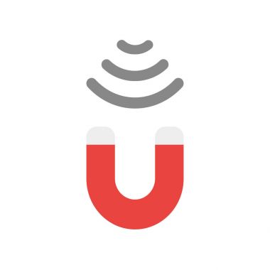 Mıknatıs çeken düz tasarlamak vektör