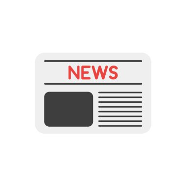 Düz tasarım vektör kavramı gazetesi ön sayfa