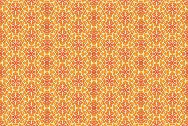 Seamless geometric pattern. Used gradient, in orange, white colo