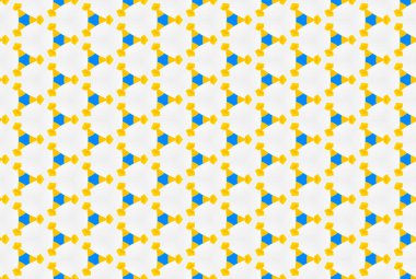 Kusursuz geometrik desen. Kullanılan gradyan, sarı, mavi renk.