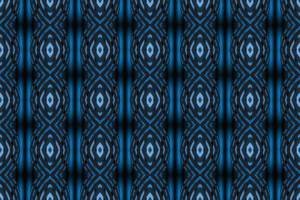 シームレスな幾何学模様。使用されるグラデーション、青、黒の色 — ストック写真