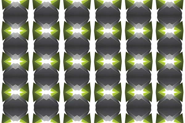 Pola geometris mulus. Digunakan gradien, dalam hijau, hitam, abu-abu — Stok Foto
