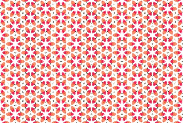 Watercolor seamless geometric pattern. In red and green colors, — Stock Photo, Image