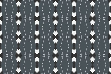 Seamless geometric pattern. In black, grey, white colors.