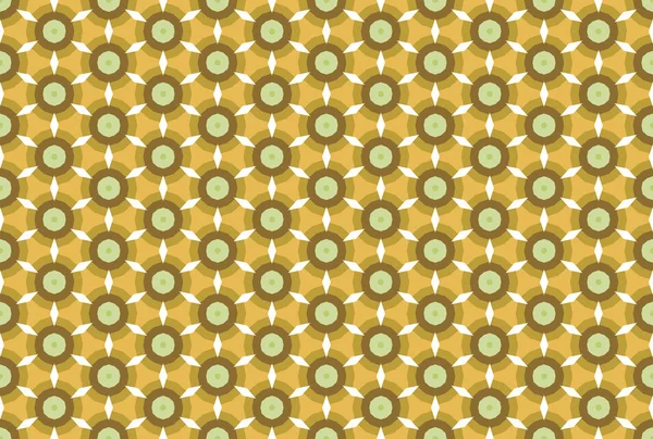 Seamless geometric pattern. In brown, green, white colors. — Zdjęcie stockowe