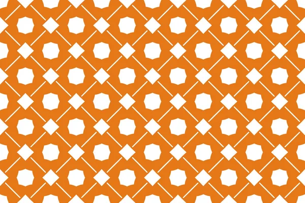 Seamless geometric pattern. In orange, white colors.