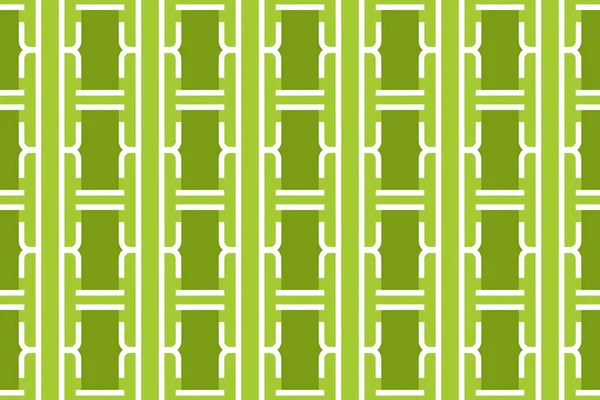 Sömlöst geometriskt mönster. I gröna, vita färger. — Stockfoto