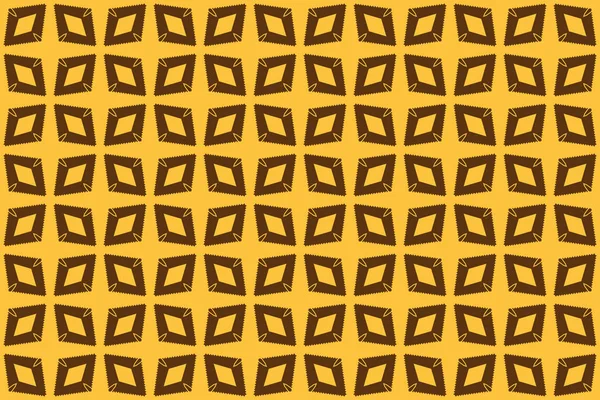 Безшовний геометричний малюнок. У коричневих, жовтих кольорах . — стокове фото