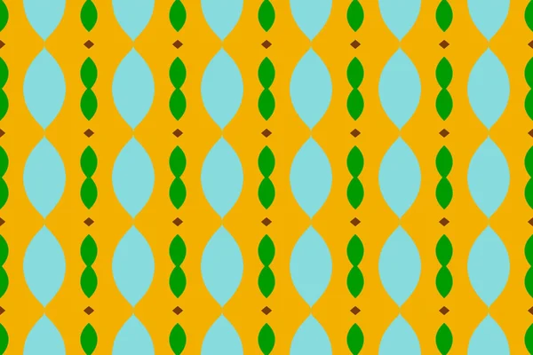 シームレスな幾何学模様。黄色、青、緑、茶色 — ストック写真
