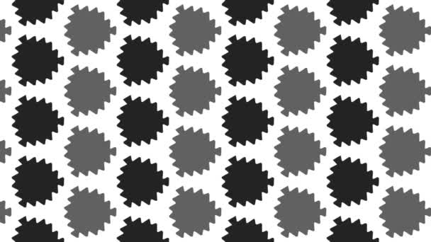 Animated Seamless Pattern Design Floating Left Side — Stock Video