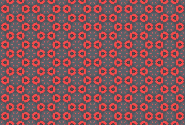シームレスな幾何学模様。赤、グレー、黒. — ストック写真